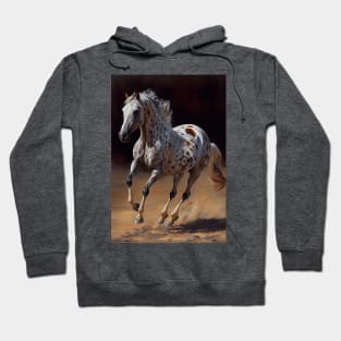 Appaloosa Horse - Oil paint Hoodie